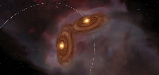 アルマ望遠鏡が描く双子の星の軌道運動 – JPN