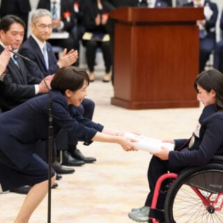 ミラノ・コルティナ２０２６オリンピック・パラリンピック日本代表選手団に対する内閣総理大臣感謝状授与式